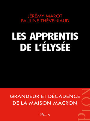 cover image of Les apprentis de l'Élysée